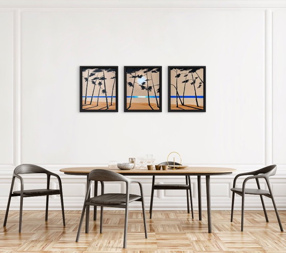 Acrylic Triptych 120x50 – Paintings & Drawings, Canvas (photo 11 of 16)