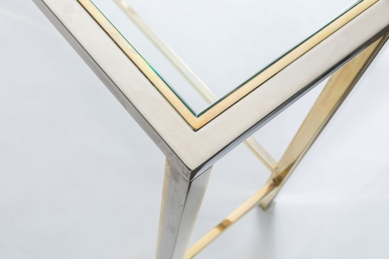 Image 1 of Midcentury console tafel Belgochrome stijl Romeo Ragga/ Willy Rizzo 1970