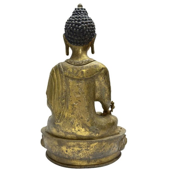 Antique Buddha with Original Painting – Lot 459 – Sculpture (photo 5 of 13)