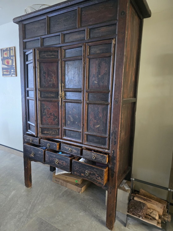 Antico mobile cinese – Mobili contenitori, Legno, Ottone (photo 2 of 5)