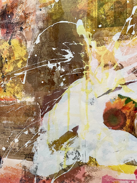 Image 1 of Bram Reijnders - Serigrafía, White Magic Turbulence - Enmarcado