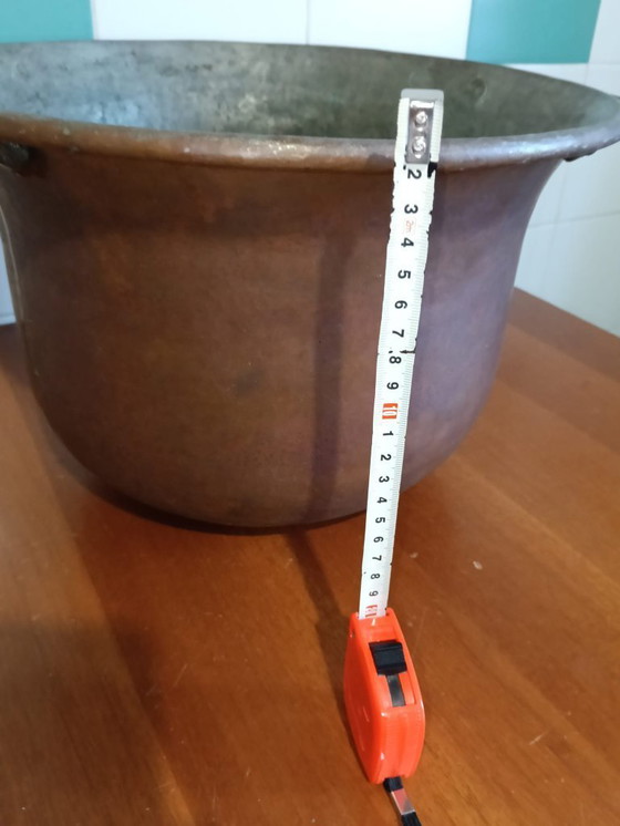 Image 1 of Antique Solid Copper Boiler, early 20th century.