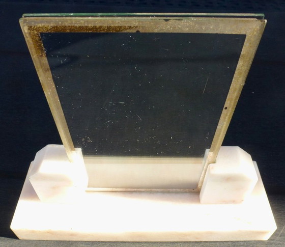 Image 1 of 2 cornici per foto vintage in marmo e osso.