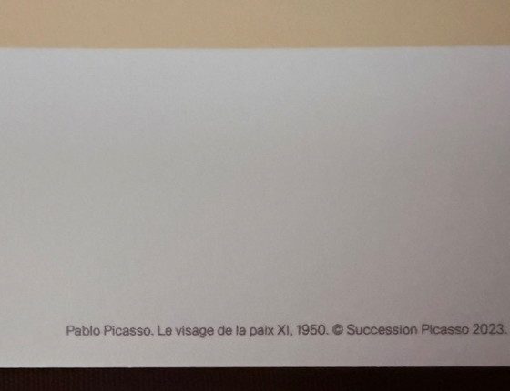 Image 1 of Pablo Picasso: "The Face of Peace XI, 1950." Dated in the plate.