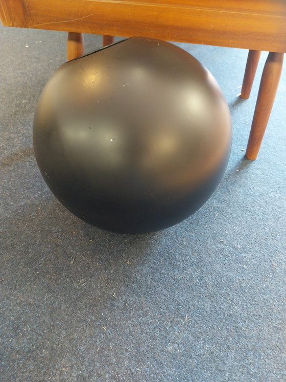 Image 1 of 1 x ceramic spherical vase IKEA 1999 black 1999 made in Portugal