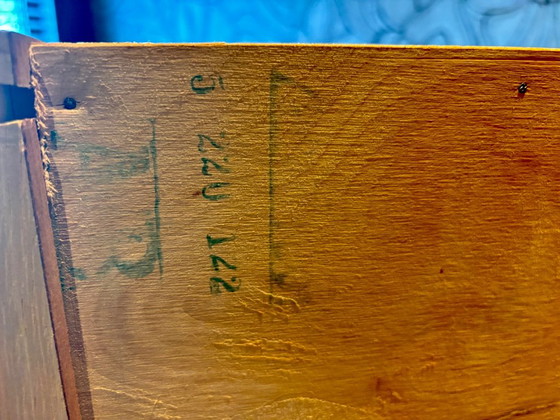 Teak Bureau 'Haarlem' Van Arne Wahl Iversen voor O.M.F., 1960s – Wood, Brass (photo 7 of 9)