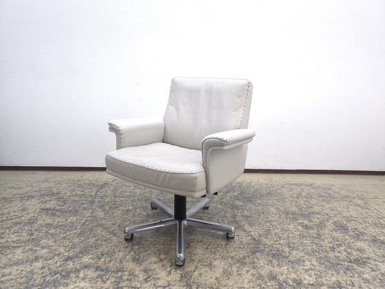 Image 1 of De Sede DS 35 poltrona sedia da ufficio sedia a dondolo pelle grigia