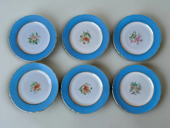 6 dessert plates in porcelain Old Paris 19th century – Crockery, Vintage (photo 19 of 28)