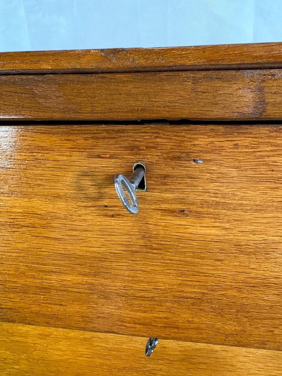 Image 1 of Antique Dutch Oak Empire Chiffonier Chest of Drawers ca1820  A striking and elegant antique Dutch Empire chiffonier chest of dra