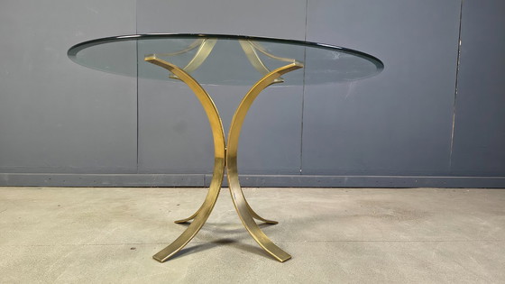 Image 1 of Vintage brass dining set by Belgochrom, 1970s