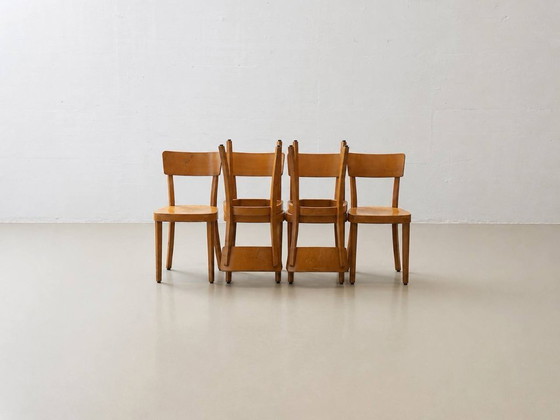Image 1 of 6 staining chairs from Horgen-Glarus, Switzerland, 1950s