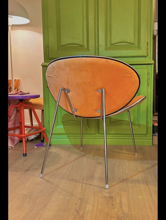 Chaise design italienne vintage en velours et chrome – Fauteuils, Velvet (photo 8 of 10)