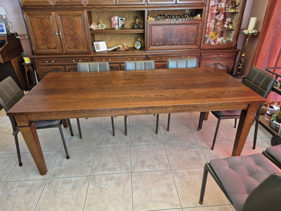 Dining Table With Chairs – Metal, Wood (photo 5 of 5)