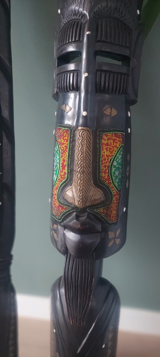 African Statues from Kumasi, Ghana – Decorative Objects, Wood, Brass (photo 4 of 10)