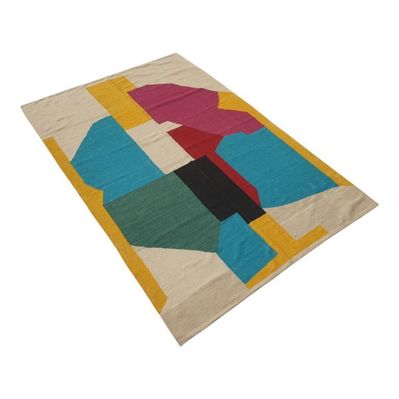 Tapisserie Serge Poliakoff | Gouaches | Laine tissée main sur coton | Textile d'Art tissé plat | 174 × 259 cm (photo 6 of 11)