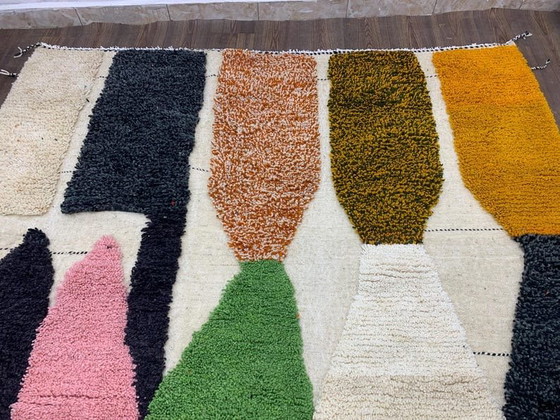 Alfombra marroquí de lana tejida a mano, hecha a medida, tamaño 200/300 cm. – Aime Té, Wool (photo 8 of 9)
