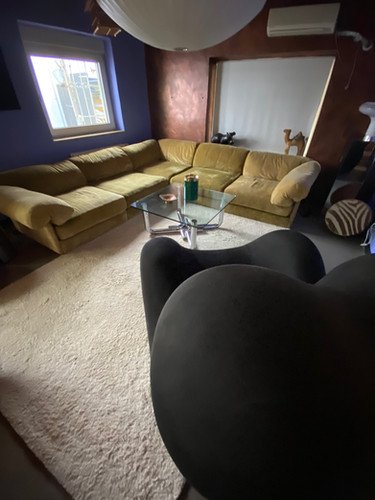 Neue Wiener Werkstätten 70s Lounge Sofa in Green Velour Sectional – Couches (photo 5 of 38)