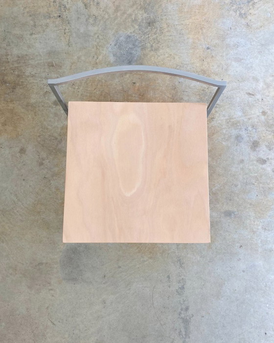 8x Lapalma Cubo Barstool by Enzo Berti – Wood, rvs (photo 5 of 15)