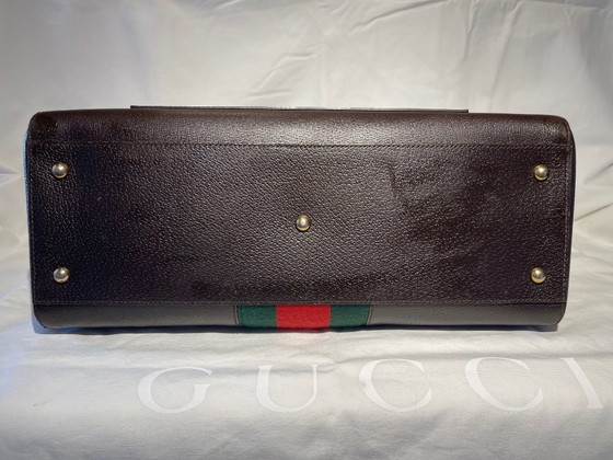 GUCCI middelgrote Mega Web Tote Bag – Top handle tassen, Kalfsleer (photo 5 of 14)