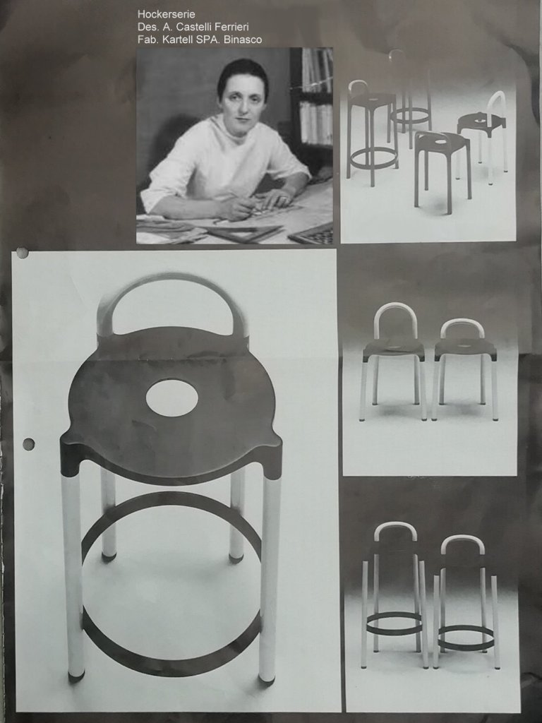 Anna Castelli Ferrieri for KARTELL Bar Stool | Barstools second