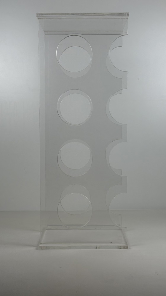Image 1 of Portabottiglie vintage in plexiglass lucite Space Age