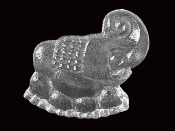 Image 1 of Skruf - Large heavy elephant by Lars Hellsten - Signed