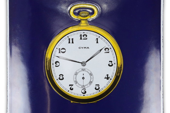 Image 1 of Insegna pubblicitaria smaltata d'epoca di Cyma, 1926