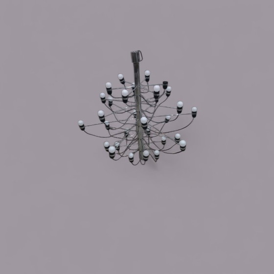 Image 1 of Flos Sarfatti Lampadario Cromo 30 Lampade