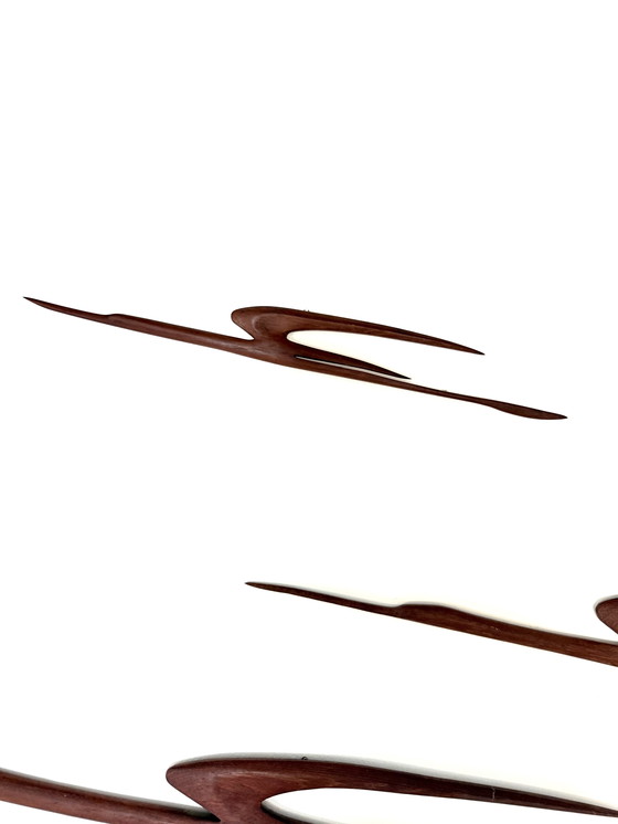 Image 1 of Gru in teak d'epoca della famiglia '60