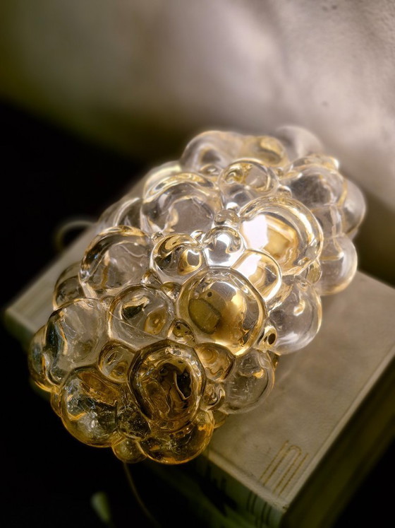 Image 1 of Vintage bubble wall lamp Helena Tynell Glashutte