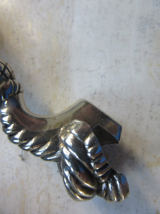 Bottle Cap Opener Tassel Shape similar to Silea, vintage – Table accessories, Metal, Silver (photo 3 of 6)