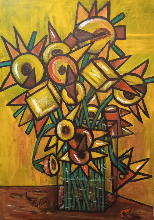 Tineke van Steenbergen Sunflowers