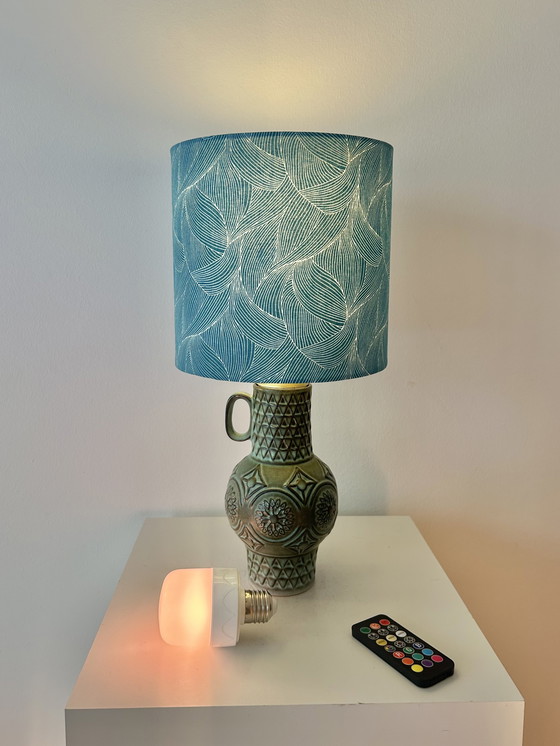 Image 1 of Zeldzame keramische lamp, gemaakt van een vaas door Bodo Mans voor Bay Keramik.