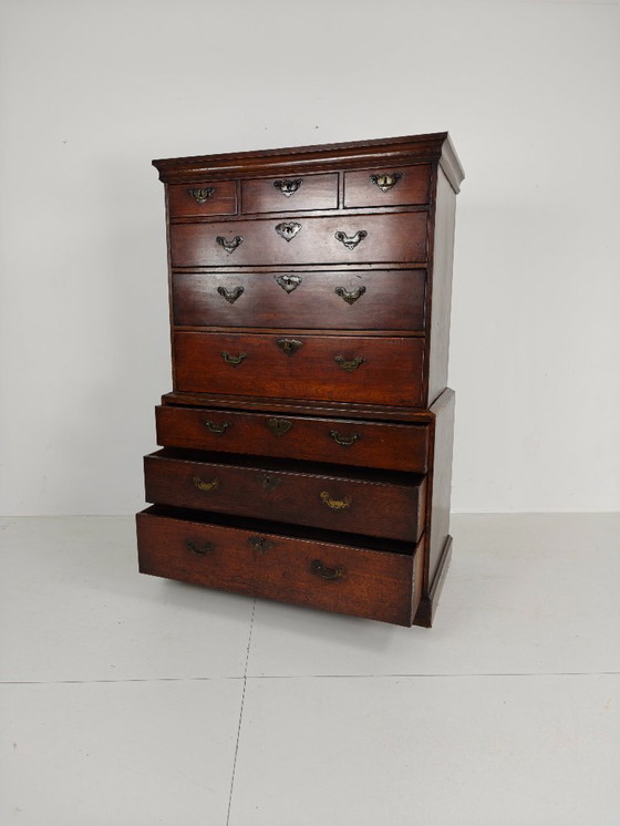 Image 1 of George III Country Tallboy / Chest on Chest