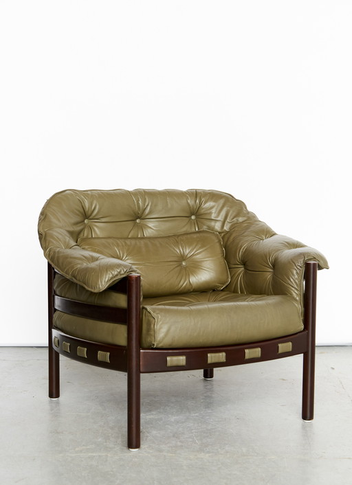 Paire d'accoudoirs Mid Century By Sven Ellekaer For Coja