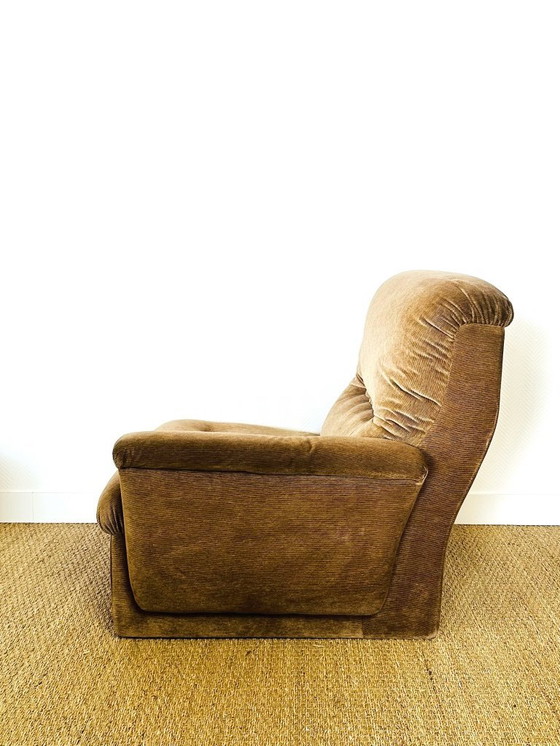 Image 1 of Modular Sofas and Vintage Velvet Armchair, 1960s, Set of 6