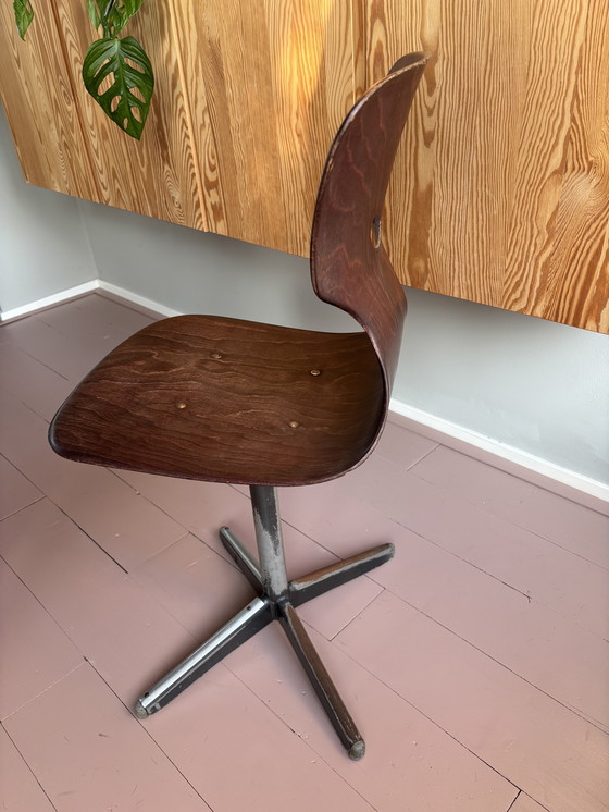 Image 1 of Vintage Galvanitas school chair, Pagholz 15104 'Smiley'