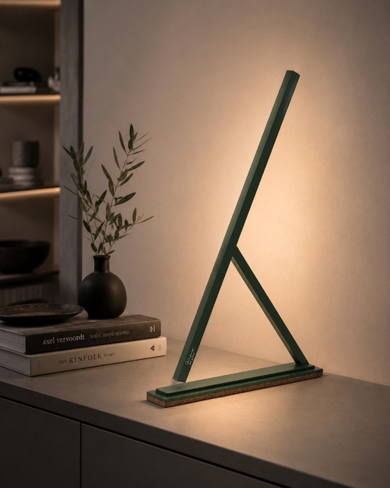 Image 1 of Lampe de table Achille vert olive