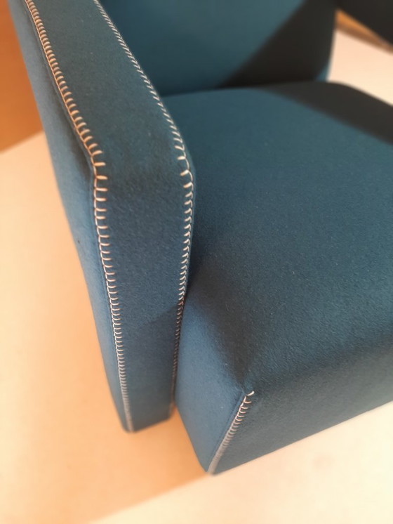 Image 1 of CASSINA 637 UTRECHT fauteuil (NIEUW, NOOIT GEBRUIKT) in 13L OTHANIO WOL met natuurlijke draadstiksels en paardenpunt