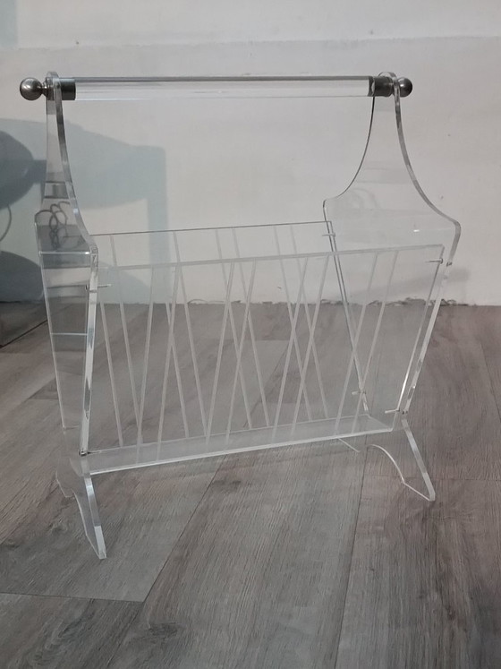 Image 1 of Portariviste vintage in plexiglass, Francia, anni '80