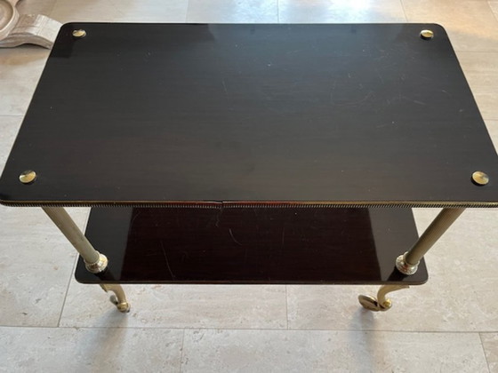 Image 1 of Elegante tavolo vintage mobile anni '60-'70 - Impiallacciato