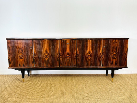 Image 1 of Art Deco dressoir in Macassar, Frankrijk, jaren 1950
