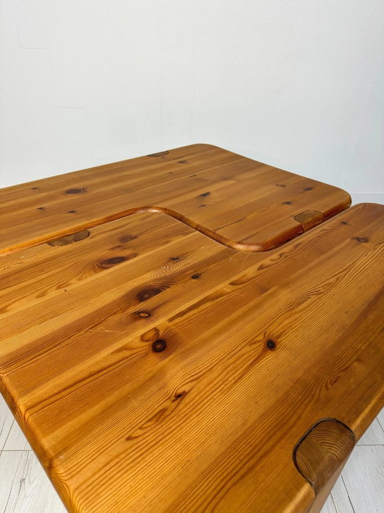 Image 1 of Set van 2 vintage massief grenen salontafels van Aksel Kjersgaard, Deens design, jaren 60-70