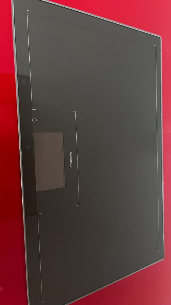 High End Designer Küche unbenutztes Sammlerstück, Gaggenau, Aufbewahrungsschrank, Holz, Glas, Rot (Foto 7 von 15)