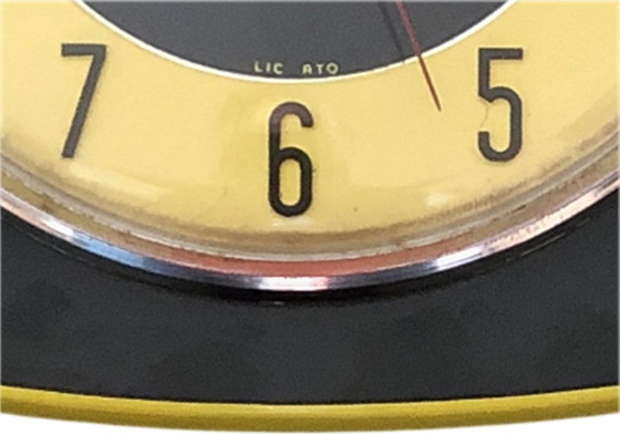 Image 1 of Vintage JAZ Temic wandklok uit 1963 • Ontwerp uit de jaren 60 • Gecertificeerd door ATO • ZELDZAAM