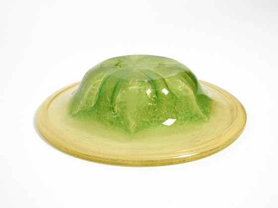 Image 1 of Tre belle ciotole in vetro colorato degli anni '30 di Karl Wiedmann per WMF Ikora | ø30, ø27,5 e ø24