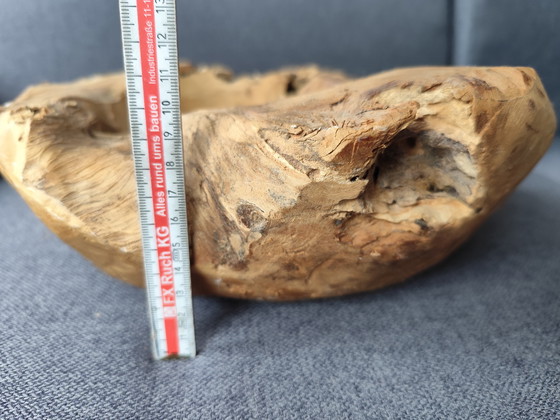 Image 1 of 🌿 Coupe en bois massif - teck, coupe en teck, décoration en bois