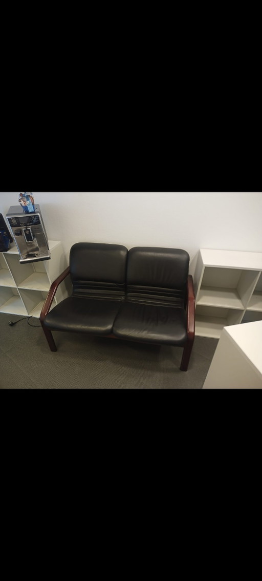 Vintage 2-Sitzer Ledersofa