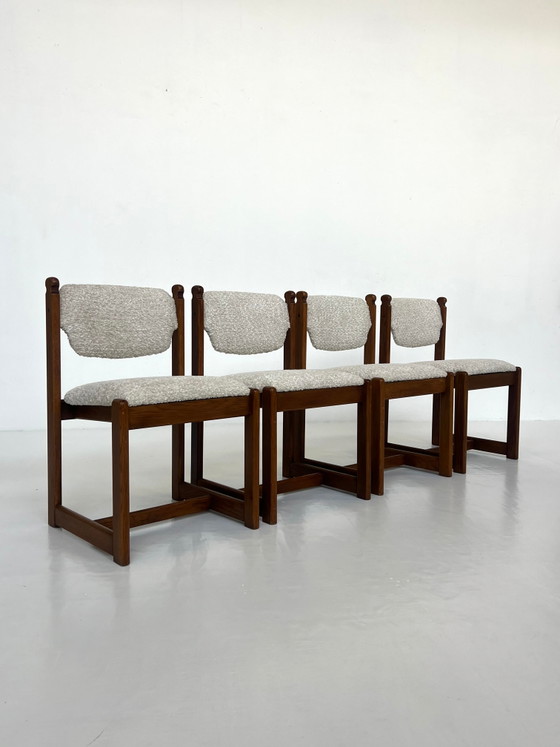 Lot de 4 chaises de salle à manger vintage en chêne – Scandinavian (photo 9 of 11)