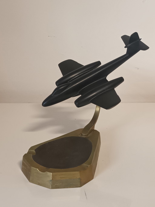 Art Deco Ashtray with airplane